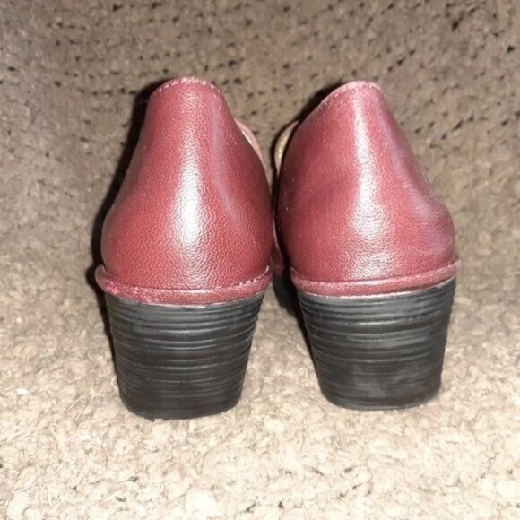 Fly London Yua P500578003 Women's Red Leather/Elastic Platform Wedge Pump - Picture 5 of 7